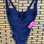 Betsey Johnson Betsy Johnson Navy‎ One Piece Swimsuit Size 1X Photo 0