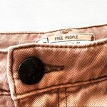 Free People  Tan Denim Cut Off Shorts Photo 5