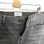 Current/Elliott Sample Gray Mid Rise Raw Step Hem Cropped Distressed Jeans Photo 11