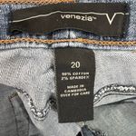 Venezia Vintage Knee Length Denim Jean Skirt Size 20 Blue Photo 1