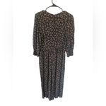 Boden Smocked Bodice Jumpsuit Black Size 6 Photo 3