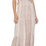 BCBGMAXAZRIA Snake-Embossed Wrap Maxi Dress Photo 0
