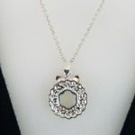 NEW Crystal Wreath White Gold Plated Christmas Holiday Green Red Necklace Photo 4