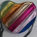 Urban Expression Urban Expressions Rainbow Patchwork Heart Shaped Shoulder Crossbody Bag Photo 1