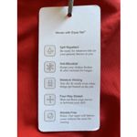 Mandala Medical Scrub Top Poppy Red V Photo 2