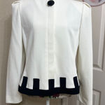 Leslie Fay  cream blazer with black accents Photo 0