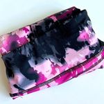Apana  Pink and Black Splattered Yoga Pants Medium Photo 0