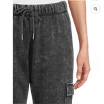 No Boundaries  Charcoal Gray Washed Soft Cargo Joggers Photo 3