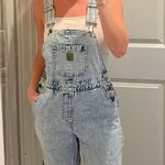 Denim Full Length Overalls Photo 0