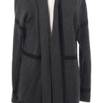 Ellen Tracy  gray black long‎ sleeve cardigan medium Photo 0