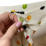 Anna October Trouser Pants Cropped Polka Dot Print Rainbow Multicolor Size XS White Photo 6