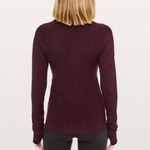Lululemon  Wool Time to Thrive Merino Wool Dark Adobe Pullover Top Size 8 $128 Photo 3
