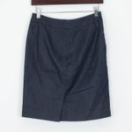 Ann Taylor  LOFT Petite Chambray Pencil Skirt Size 2P Blue Professional Career Photo 5