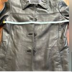 Andrew Marc  Women's Black Leather Jacket Size‎ XL Full-Length Sleeves Photo 8