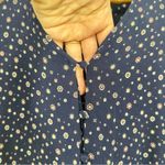 Rails  XS Button Front Blouse Navy Blue‎ Celestial Casual Night Out Photo 3