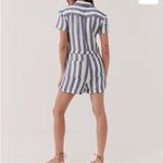 Pact  blue and white striped Harbour romper NEW size large Photo 4