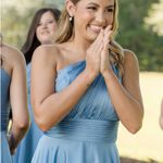 Azazie  Bridesmaid Dress Blue Photo 1