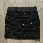 Black mini skirt with sequins Size M Photo 2