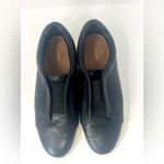 Halogen  Women’s Black Leather Athleisure Slip-On Sneakers Size 8.5 Photo 2