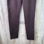 INC International Concepts Size 8 Skinny Leg Regular High Rise Pant Side Zipper Brown Photo 3