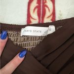 Altar'd State  Dress Mini Brown Long Sleeve Photo 2