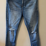 Simple Society  Blue Distressed Skinny Jeans Photo 0