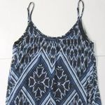 EXPRESS Boho Maxi Chiffon Tribal Bohemian Dress Long Sheer Blue Black Size XS Photo 6