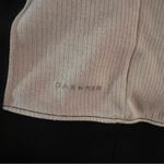 Danskin Black Tan Colorblock Ribbed Long Sleeve Stretch Workout Sweatshirt M Photo 4