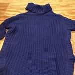 EXPRESS Loose cowl neck , long sweater , split hem Photo 1