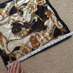 NWT Elegant Black and Gold Scarf bandana Photo 3