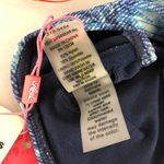 Heat Bikini Top Off Shoulder Cups Ruffle Boho Tie Blue Photo 3