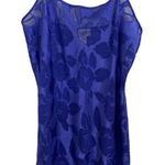 Vtg 90s Inner Most Purple Sheer Floral Slip Dress Size Large Nighty Fairy Grunge Photo 0