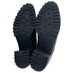 ZARA Women's Black Leather Almond Toe Chunky Block Heels Chelsea Ankle Boots 7 Photo 3