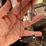 Handmade Black Lava Stone multi color Leather Choker Photo 4