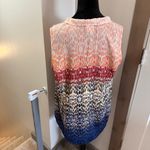 CAbi  3078 Love Popover Ombre Blouse Tank Top Sleeveless Fall Business Casual L Photo 4