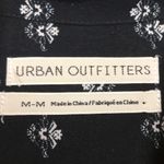 Urban Outfitters  Women’s Floral Print Black White Button-Up Long Sleeve Shirt Photo 8