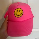 Pink Smiley Face Trucker Hat Photo 0