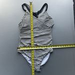 Kona Sol One-Piece Swim Suit Women's Size L   Nautical Blue White Stripes Tank Photo 8