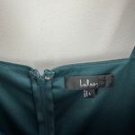 Lulus NEW  Glamorous Disposition Emerald Green Ruched Maxi Dress Formal Large Photo 7