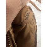 Coach Double Zip Wallet Wristlet Pebbled Leather Redwood Brown Photo 7