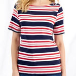 Charter Club Red White & Blue American Striped Tee Photo 0