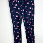 Abercrombie & Fitch Women Floral Navy Slim FItting Pants Size 6 (Waist 28) Photo 0