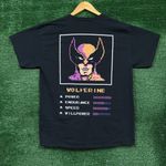 Marvel Comics X-Men Wolverine Stats T-Shirt Size Medium Photo 2