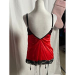 Women's Red & Black Lace Chemise Slip S Photo 1