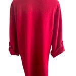 Eileen Fisher Women Cardigan Wrap M Red Long Line Merino Wool Classic Office Photo 5