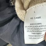 Manoush Alpaca Silk Drop Waist Sweater Ruffle Bow Dress Size Large Black Photo 2