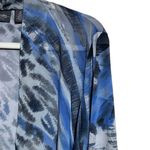 Chico's Travelers Cardigan Womens Large Multicolor Mixed Artsy Print Open Sweater Photo 2