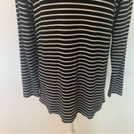 CAbi EUC  Side Snap Black White Stripe Scoop Neck Tee Style 6332 Size M Photo 10
