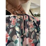 Women’s Floral Dress Tie Waist Flowy Slinky Size 4 Photo 6