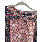 Lucky Brand  Womens Sheer Blouse Plus Size 2X Americana Boho Chiffon Mixed Print Photo 1